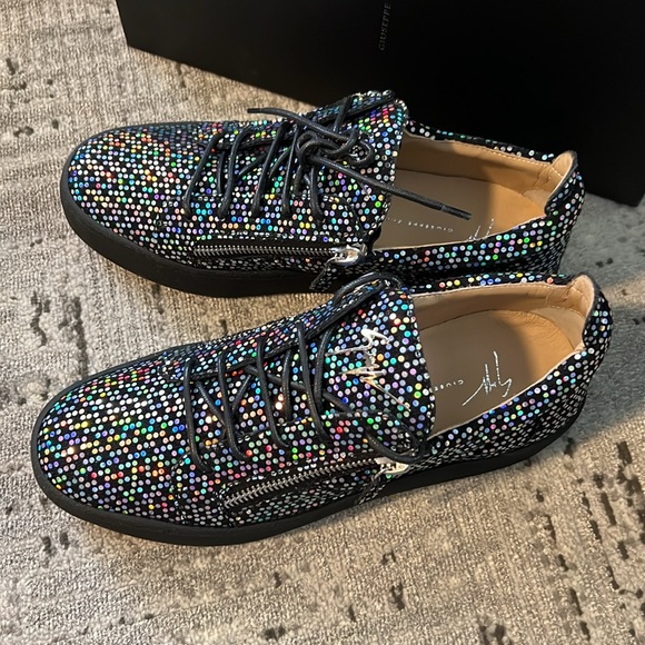 Giuseppe Zanotti Double Zip Low Top Sneakers - Picture 3 of 9